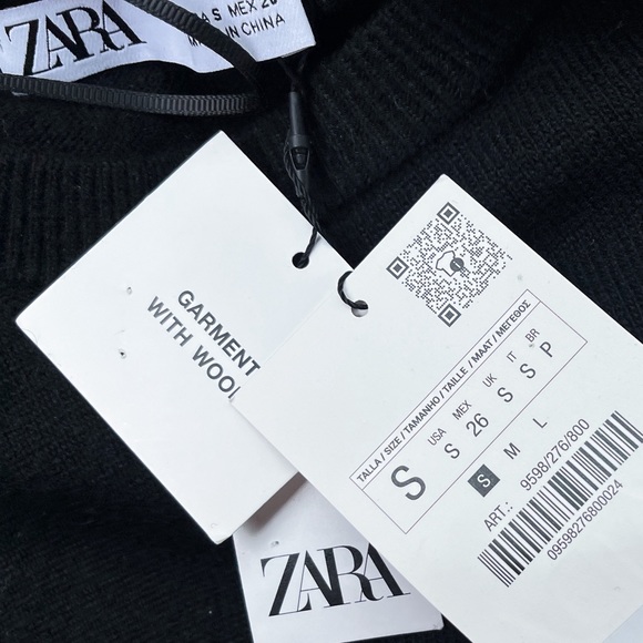 Zara Wool Blend Multi-Positional Button Knit Midi Dress - Picture 8 of 10